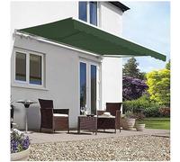 Tenda da giardino retrattile con manovella manuale, regolabile, parasole impermeabile e resistente ai raggi UV, per cortile, balcone, terrazza, 4 x 1,5 m