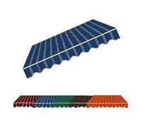 Tenda da giardino retrattile in tessuto di poliestere impermeabile, 400 x 300 cm (blu, 3,6 x 1,5 m) copertura ombreggiante per patio, terrazza e balcone