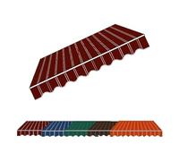 Tenda da giardino retrattile in tessuto di poliestere impermeabile, 400 x 300 cm (bordeaux, 3,6 x 2 m), resistente ai raggi UV, facile da installare, perfetta per ombra esterna