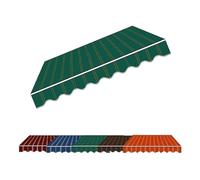 Tenda da giardino retrattile in tessuto di poliestere impermeabile, 400 x 300 cm, copertura verde per uso esterno (2 x 1,5 m)
