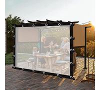 Tenda da giardino trasparente con occhielli isolante per gazebo e giardini, impermeabile e resistente ai raggi UV, 4 x 3,5 m, facile da installare