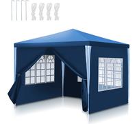 Tenda da giardino Yakimz Pavilion - Facile da pulire, resistente con pannelli laterali, tenda perfetta per le feste Blu 3x3m