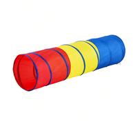 Tenda da gioco a tunnel per bambini, giocattolo a tunnel pop-up per neonati o animali domestici, regalo pieghevole per ragazzi e ragazze, tunnel da gioco per interni ed esterni, rosso/giallo/blu, mult