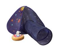 Relaxdays Tenda da Gioco, Tema Universo, Interni e Esterni, Giocattolo Bambine, HLP: 90x170x100 cm, Colorata, Poliestere
