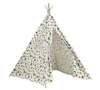 Tenda da Gioco per Bambini 51x47x47'' Tenda Teepee per Bambini Tipi Portatile con Finestra Casa da Gioco al Coperto Divertente e sicura per Il Compleanno Fiore Verde..