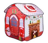 Tenda da gioco per bambini a tema natalizio, tenda da gioco per bambini con cappello, calza, borsa portaoggetti, casetta da per interni, da per, da per bambi