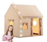 Tenda da gioco per bambini - Casetta da gioco per interni dal design del castello, tessuto grande e resistente, facile installazione | Tenda per attività al coperto per bambini piccoli per la camera