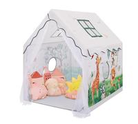 Tenda da Gioco per Bambini, Casetta dei Giochi per Interni ed Esterni, Grande Capanna per Ragazzi e Ragazze con Finestra e Borsa, Tenda per Bambini Regalo di Compleanno 120×100×130 cm, Animali