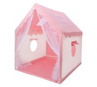 Tenda da Gioco per Bambini, Casetta dei Giochi per Interni ed Esterni, Grande Castello da Principessa Rosa per Ragazze con Finestre, Tenda per Bambini Regali per Bambine 120 × 100 × 130 cm