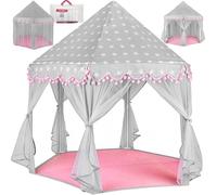 Tenda da gioco per bambini grigio-rosa KUZZEL