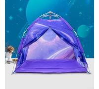 Tenda da gioco per bambini per interni ed esterni, realizzata in tessuto Oxford e pali in fibra di vetro, design pieghevole per una facile conservazione e trasporto (rosa viola)