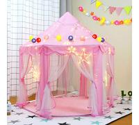 Tenda da gioco per bambini principessa per bambine dai 2 ai 9 anni, tenda da esterno o da interno per il giardino, casetta per bambini 140x140x142cm Ogni bambina ha un sogno da principessa nel cuore e