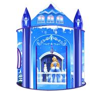 Tenda da gioco per ragazze Principessa Castello di ghiaccio Gioco di fantasia immaginativo Tenda pop-up bambini Gioco da ruolo Casa di gioca Interno Esterno Giocattolo regalo per Festa di compleanno