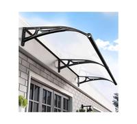 Tenda da ingresso in policarbonato resistente per porta d'ingresso, robusta pergola con maggiore stabilità, di grandi dimensioni (119,4 x 350,5 cm) per la massima protezione