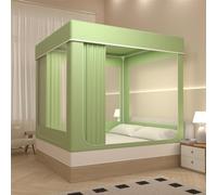 Tenda da letto pop-up per la privacy, per letto queen size, portatile e istantaneo, con baldacchino oscurante e finestre in rete traspirante, per adulti, bambini, campeggio, camera degli ospiti