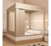 Tenda da Letto - Sleep Pod Portatile Leggero per Letto, Easy Setup Blackout e tettoia in Rete Traspirante per Uso Interno/Esterno