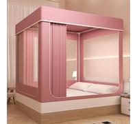 Tenda da Letto - Sleep Pod Portatile Leggero per Letto, Easy Setup Blackout e tettoia in Rete Traspirante per Uso Interno/Esterno