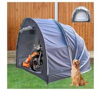 Tenda Da Moto Appeso 2 in 1 Box Biciclette Da Esterno con Tessuto Oxford 210D PU4000 Impermeabile Tenda Moto Tettoia per Esterno,Black