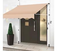Tenda da patio con manovella regolabile in altezza 2,5 m, baldacchino da giardino autoportante, riparo per balcone e porta, resistente alle intemperie contro il muro