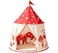 Tenda da per bambini - Casetta dei funghi | Castello con angolo di le | Design di facile assemblaggio, tessuto robusto e traspirante, per la sala giochi della camera da letto e 6 anni in su