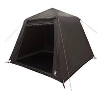Tenda da Pesca 4 Persone Marrone Poliestere Impermeabile