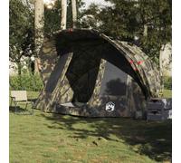 Tenda da Pesca 5 Persone Mimetica Impermeabile 320x292x178 cm