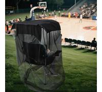 Tenda da pesca a montaggio rapido, 160 cm, impermeabile, colore nero | Struttura in un batter d'occhio, aste integrate, nessun infilamento, impermeabile 10.000 mm, ideale per i pescatori