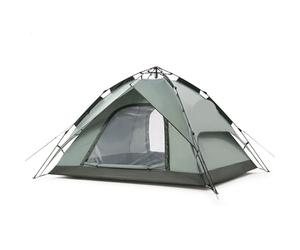 Tenda da pesca automatica impermeabile per 3 persone, doppia porta, spiaggia e campeggio, con un solo tocco, attrezzatura da esterno