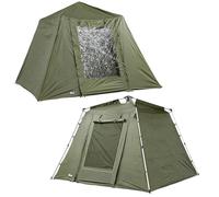 Tenda da pesca Lucx® Marder Bivvy + Winterskin per 1 - 2 - 3 persone, telo per carpe, copertura per 1 - 2 - 3 persone, tenda da campeggio da 10.000 mm