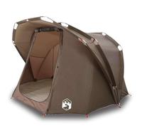 Tenda da pesca per 4 persone, marrone, impermeabile, tenda da campeggio in poliestere