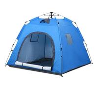 Tenda da pesca sul ghiaccio con pavimento, portatile, per 3-5 persone, isolata, design termico con pareti imbottite, borsa per il trasporto inclusa