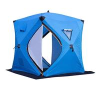 Tenda da pesca sul ghiaccio isolata - Riparo portatile pop-up con borsa per il trasporto, baracca termica per pesca invernale per avventure all'aperto