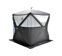 Tenda da pesca sul ghiaccio per 3 - 5 persone, impermeabile, portatile, con finestre di ventilazione staccabili e borsa per il trasporto