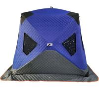 Tenda da Pesca sul Ghiaccio, Tenda pop-up isolata for la pesca sul ghiaccio for 3-4 persone, tenda da pesca sul ghiaccio portatile, grande baracca di ghiaccio antivento(Dark Blue)