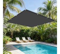 Tenda da Sole 1.2 x 1.4 m Protezione Raggi UV 95% Tenda Parasole con Occhielli per Esterno, Giardino, Terrazzo, Balcone, Patio, Grigio Scuro