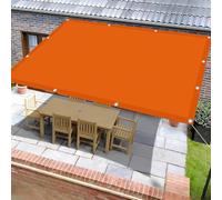 Tenda da Sole 2.3 x 3 m Protezione Raggi UV 95% Tenda da Sole per Esterno con Occhielli per Serre, Terrazze, Sabbia, Arancione