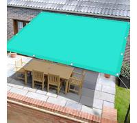 Tenda da Sole 3.1 x 3.7 m Protezione Raggi UV 95% Tenda da Sole per Esterno con Occhielli per Serre, Terrazze, Sabbia, Blu Cielo