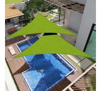 Tenda da Sole 480 x 480 x 480 cm Traspirante HDPE Protezione UV con Anelli a D e Corde Tenda Parasole Esterno a Vela Telo Ombra con Occhielli per Cortile, Pergolato, Frutta verde