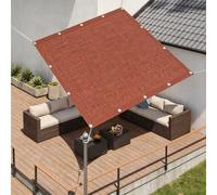 Tenda da Sole 680 x 880 cm Traspirante, Permeabile All'Acqua e Ventilato Giardino Esterni, Vela de Sombra con Occhielli per Terrazza, Giardino, Balcone, Campeggio, Rosso Ruggine