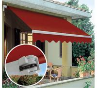 Tenda da sole a bracci c/catena da balcone in alluminio avvolgibile