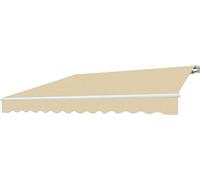 Tenda da Sole a Bracci Estensibili Fissaggio a Parete o Soffitto da Esterno Balcone Finestra Porta a Scomparsa Con Regolazione Angolare Impermeabile (BEIGE, L250xP200CM)