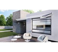 Tenda da Sole a Bracci Estensibili Tempotest Parà o PVC Impermeabile, Personalizzabile e Motorizzata o Manuale, Tenda Balcone con Mantovana, Fissaggio a Parete o Soffitto (L. 300 Cm X S. 235 Cm)