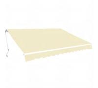 Tenda da Sole a Braccio Articolato 600 cm, Bianco Crema, Tessuto Poliestere 270g/m² con Rivestimento PU, Telaio Alluminio Rinforzato, per Giardino Terrazzo Balcone, Estensione 300 cm