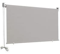 Tenda da Sole a Caduta 2,5x1,5m in Poliestere Grigio Cenere