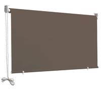 Tenda da Sole a Caduta 2,5x1,5m in Poliestere Marrone