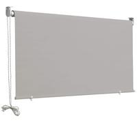 Tenda da Sole a Caduta 2,5x2m in Poliestere Grigio Cenere