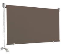 Tenda da Sole a Caduta 2,5x2m in Poliestere Marrone