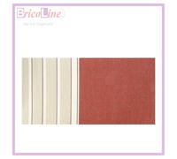 Tenda da Sole a Caduta 300X250 righe Beige/Bordò in alluminio telo 280gr mq kit