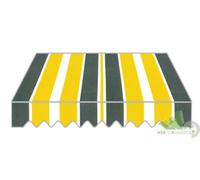 TENDA DA SOLE A CADUTA BALCONE TERRAZZO ALLUMINIO CM.300X250 RIGHE POLIESTERE