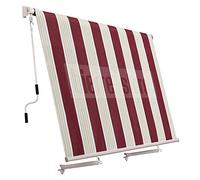Tenda da sole a caduta - senza cassone-cm 100x250h / Bordeaux/Crema